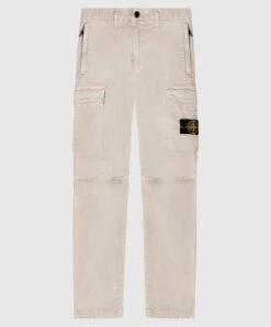 Stone Island Beige Cargo With Logo