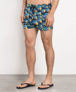 Vilebrequin Blue Manta Swim Shorts With Print -Summer Fashion Clothing 4608feca 233c 484a b252 c7265fadcfc2