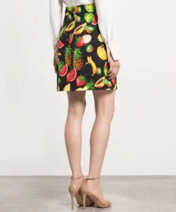 Dolce & Gabbana Black Printed Skirt 8 Dolce & Gabbana Black Printed Skirt -Summer Fashion Clothing 46dea934 c9c1 47ee a94c 9ab85c020634