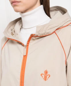 Beige Windbreaker With Logo Embroidery -Summer Fashion Clothing 48693632 f829 4182 bc87 752baad40b0f