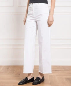 Peserico White Pants With Logo -Summer Fashion Clothing 4872073d 0af2 4f32 9b39 249023270f87