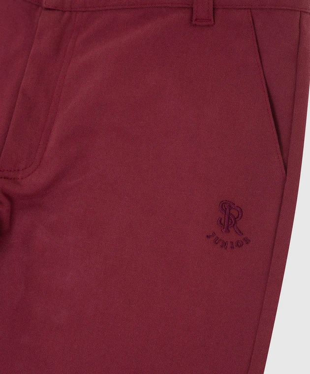 Children's Burgundy Joggers 3 Children's Burgundy Joggers - Image 3