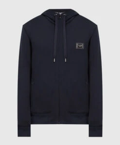 Dolce & Gabbana Blue Sports Jacket With A Logo