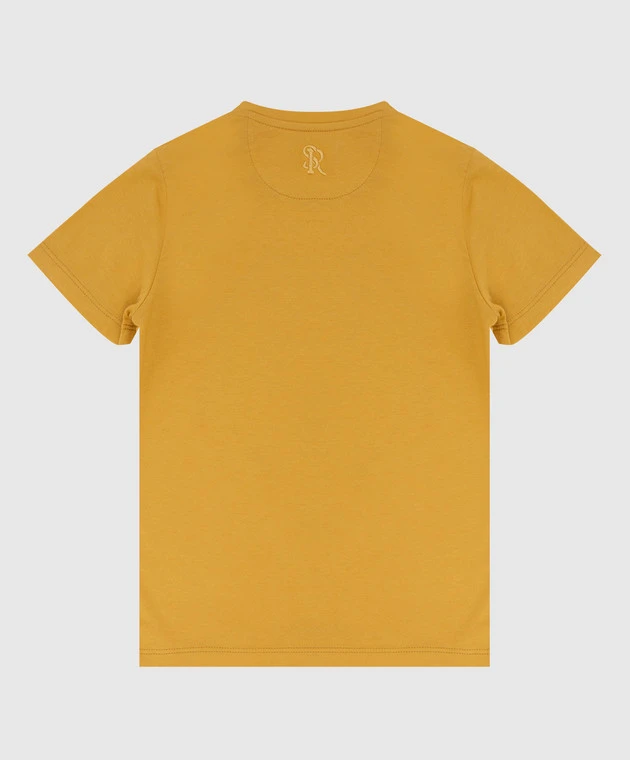 Children's Mustard T-shirt With Embroidery 2 Children's Mustard T-shirt With Embroidery - Image 2