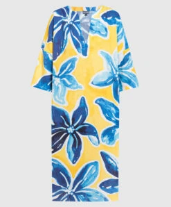 Vilebrequin Fare Yellow Dress In Floral Print