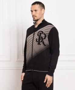 Black Sports Jacket With A Logo Pattern -Summer Fashion Clothing 4a09847b 30c6 4cd8 a000 93c215828166