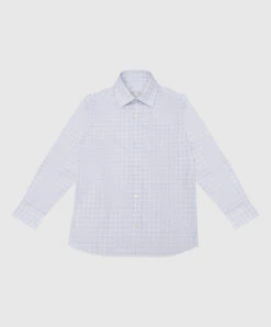 Children's White Checked Shirt