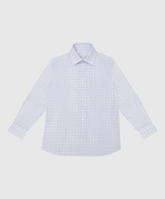 Children's White Checked Shirt 1 Children's White Checked Shirt