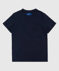 Children's Dark Blue T-shirt With Embroidery