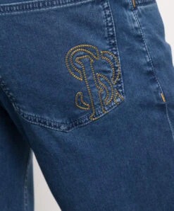 Blue Jeans With Logo Embroidery -Summer Fashion Clothing 4a837b76 0d58 41f7 b01b 8bb8c4733040