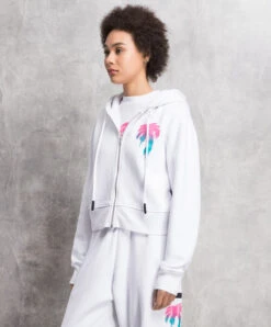 Palm Angels I Love PA White Sports Jacket -Summer Fashion Clothing 4c9fa543 c4f7 4a0c acc8 d16c17bc0983