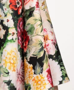 Dolce & Gabbana Midi Skirt Made Of Silk In A Floral Print -Summer Fashion Clothing 4dc3a11d b8b4 4b14 9460 e3a2614abc27