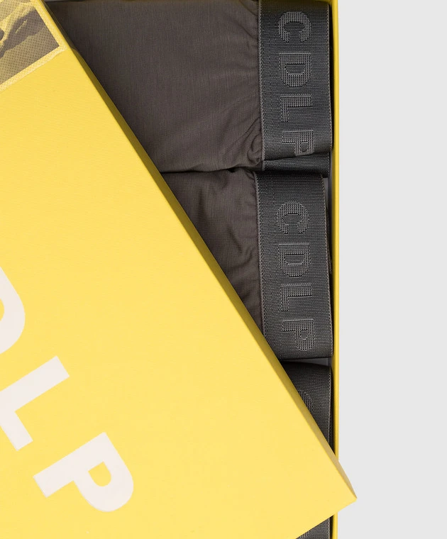 Set Of Gray Briefs With Logo 2 Set Of Gray Briefs With Logo - Image 2