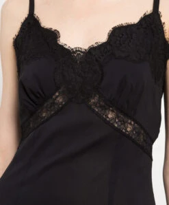 Dolce & Gabbana Black Dress-combination With Lace -Summer Fashion Clothing 4e3b5b2d 9ca0 4c92 ab4a a5f2e04c3258