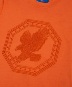 Children's Orange T-shirt With Emblem -Summer Fashion Clothing 4fd8f0ee 3209 46db 99ab 8a2c44e83893