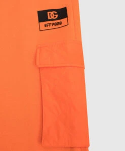 Dolce & Gabbana Children's Orange Joggers With A Logo Print -Summer Fashion Clothing 5034df78 01b5 47ba bfd8 04e4ef20db79