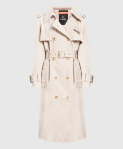 Bogart Beige Double-breasted Trench Coat