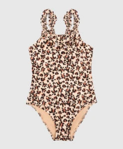 Vilebrequin Children's Beige Swimsuit Giny In A Print