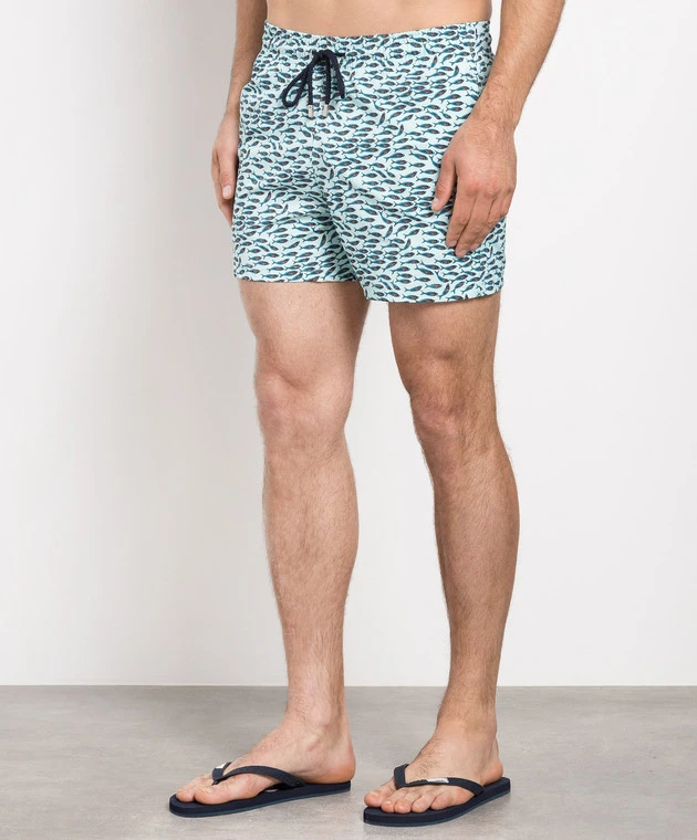 Vilebrequin Blue Gulf Stream Print Swim Shorts 3 Vilebrequin Blue Gulf Stream Print Swim Shorts - Image 3