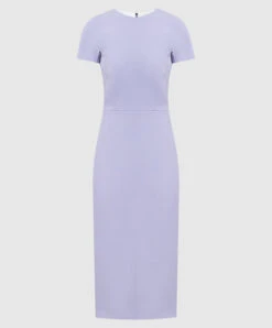 Victoria Beckham Purple Sheath Dress