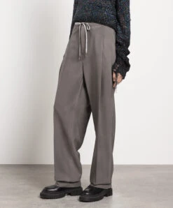 Maison Margiela Gray Pants Made Of Wool -Summer Fashion Clothing 54206eb2 3dc7 4dee 94ce 794146596edb