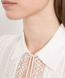 ERMANNO SCERVINO White Dress With Lace -Summer Fashion Clothing 548386e1 1260 4055 8d41 e8cf3a8db210