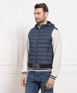 Blue Down Vest Made Of Cashmere -Summer Fashion Clothing 555fefc8 1da7 43fe b626 f26f64704562