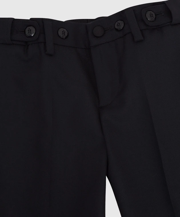 Children's Black Wool Trousers 3 Children's Black Wool Trousers - Image 3