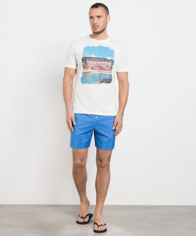 Vilebrequin Mahina Blue Swim Shorts 2 Vilebrequin Mahina Blue Swim Shorts - Image 2