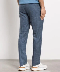 Blue Trousers Made Of Cashmere, Wool, Silk And Linen 8 Blue Trousers Made Of Cashmere, Wool, Silk And Linen -Summer Fashion Clothing 58d9ed26 408d 4fd1 9f87 c65ade91d8f3