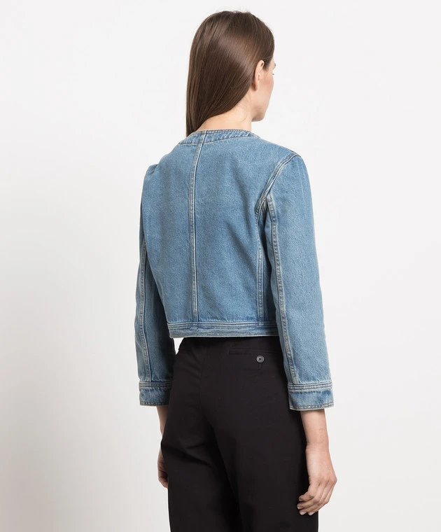 Magda Butrym Blue Denim Jacket 4 Magda Butrym Blue Denim Jacket - Image 4