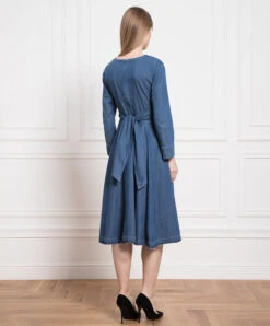 MAX & Co. Midi Blue Denim Dress -Summer Fashion Clothing 59e302c1 ef2a 41f2 8244 d1f51571ecf7