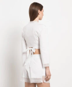 ERMANNO SCERVINO White Top With Lace -Summer Fashion Clothing 5b001ad2 0fcb 4588 b721 643afd04f524