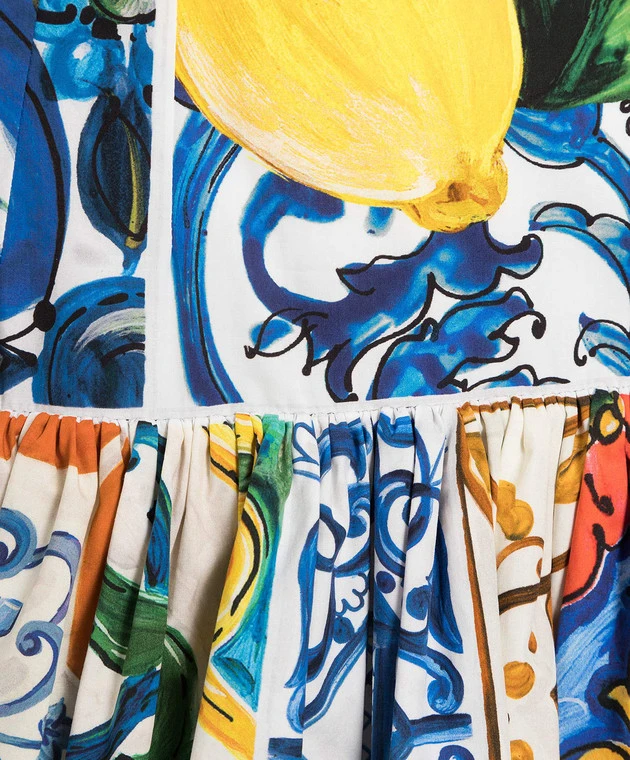 Dolce & Gabbana Skirt With Flounces In Majolica Print 5 Dolce & Gabbana Skirt With Flounces In Majolica Print - Image 5
