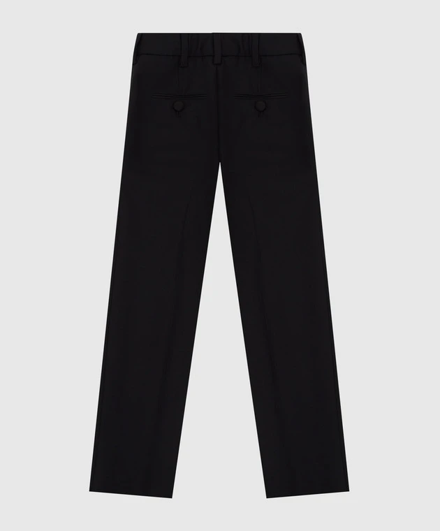 Children's Black Wool Trousers 2 Children's Black Wool Trousers - Image 2