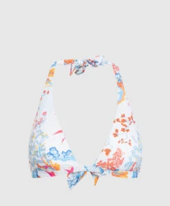 Vilebrequin White Bodice From Fleche Swimsuit With Print