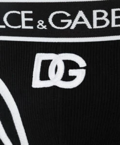 Dolce & Gabbana Black Ribbed Boxer Briefs With Logo -Summer Fashion Clothing 601432f9 8ab8 4c4a 857b 928330550d74