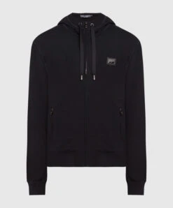 Dolce & Gabbana Black Sports Jacket With A Logo