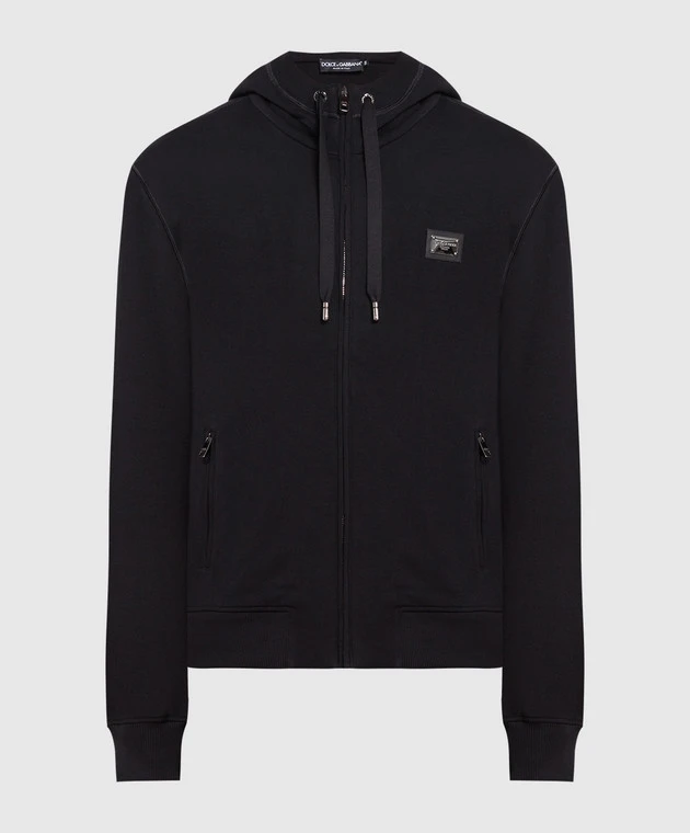 Dolce & Gabbana Black Sports Jacket With A Logo 1 Dolce & Gabbana Black Sports Jacket With A Logo