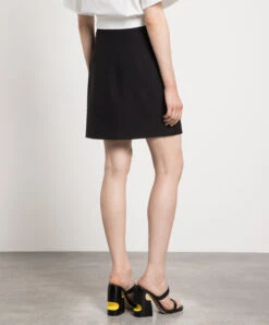 Off-White Black Mini Skirt With Logo Print -Summer Fashion Clothing 60f8df69 3fbb 44bf 9d7e 3830364b35e2