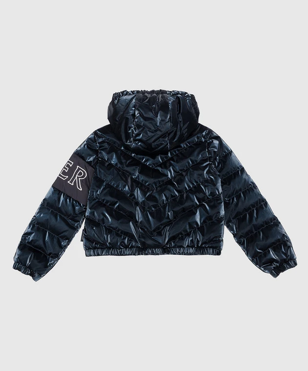 Vonnes Baby Blue Down Jacket With Logo 2 Vonnes Baby Blue Down Jacket With Logo - Image 2