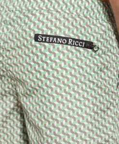 Green Swimming Shorts In A Geometric Print 9 Green Swimming Shorts In A Geometric Print -Summer Fashion Clothing 619ad950 1d66 4634 b64a c1f74c9faec1