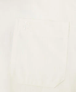 Milk-colored Children's Shirt With Logo Embroidery -Summer Fashion Clothing 628dcfdd eb79 4cb8 804a 286f65d4e6ce