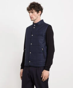 Blue Vest Made Of Wool -Summer Fashion Clothing 62bbbf09 4dce 4fb1 8cb4 759de6a18f28