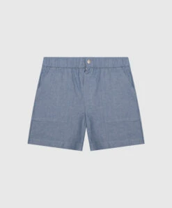 Children's Blue Shorts With A Logo