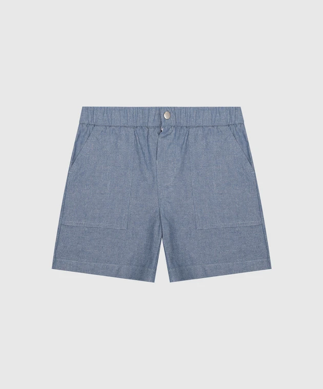 Children's Blue Shorts With A Logo 1 Children's Blue Shorts With A Logo