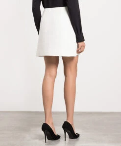 THEORY White Tweed Mini Skirt -Summer Fashion Clothing 64181e2c 6a4a 45e8 8b38 0a7a292e928c