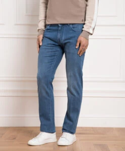 Blue Jeans With A Distressed Effect -Summer Fashion Clothing 64996d90 2931 4657 9759 48212bb98bdc