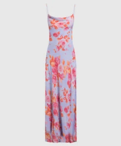 Isabelle Blue Dress In Floral Print