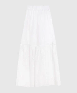 MAX & Co. White Dress With Broderie Embroidery